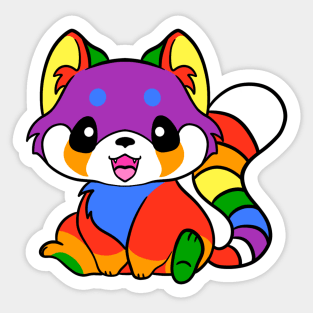 LGBT Pride Red Panda Sticker